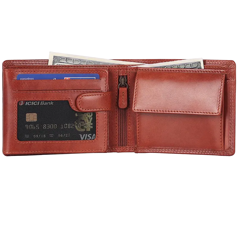 MET Leather Wallet with Coin Pocket Wallets Boutique of Leathers/Open Road