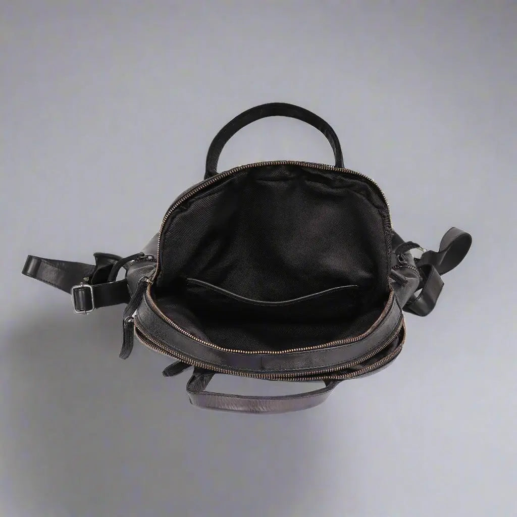 MET Multi-Pocket Leather Backpack with Dual Carry Handles Backpacks & Messenger Bags Boutique of Leathers/Open Road