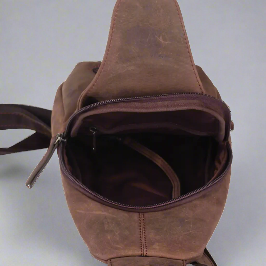 MET Off The Shoulder Leather Chest Backpack Backpacks & Messenger Bags Boutique of Leathers/Open Road