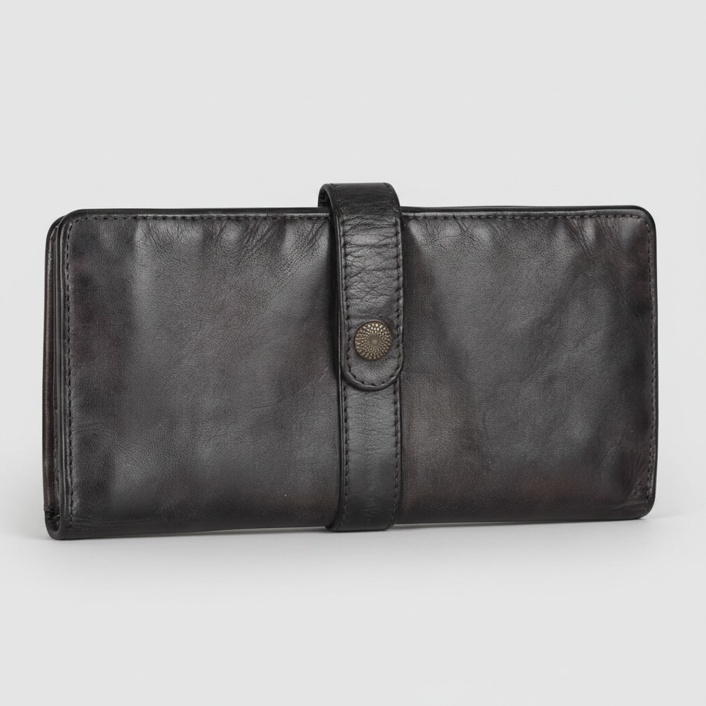 MET Women's Snap Tab Leather Wallet Women's Wallets Boutique of Leathers/Open Road