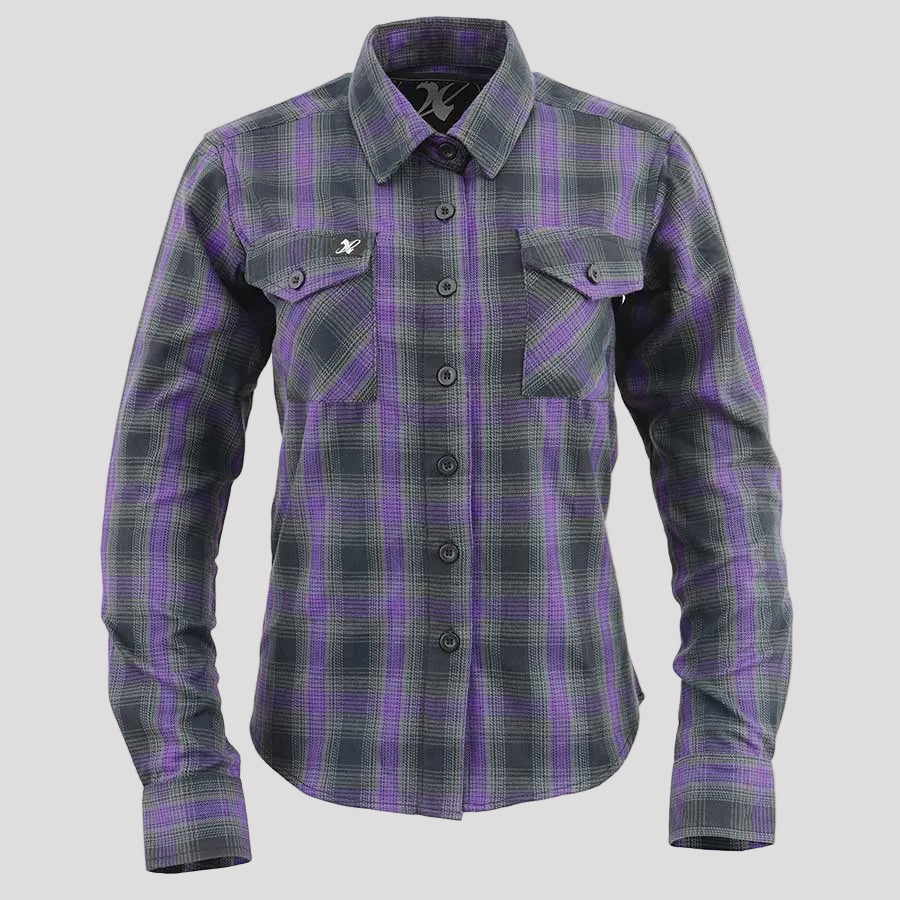 Milwaukee Leather Women's Armoured Plaid Shirt - Boutique of Leathers/Open Road