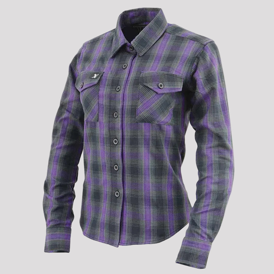 Milwaukee Leather Women's Armoured Plaid Shirt - Boutique of Leathers/Open Road