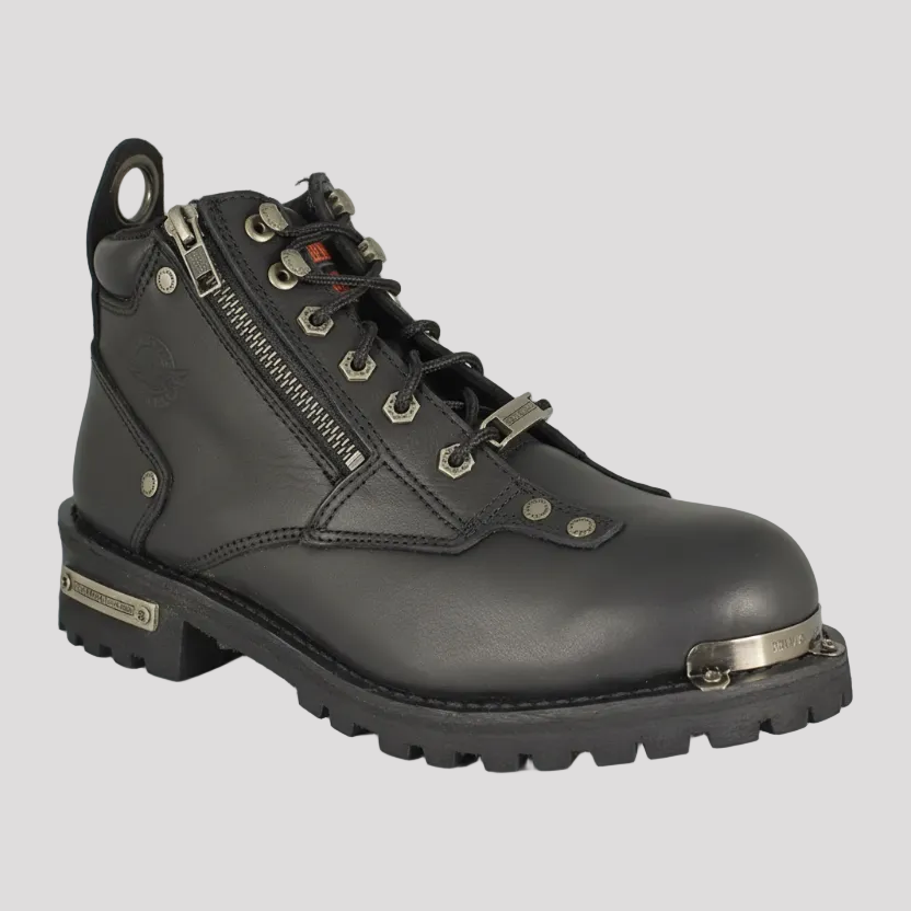 Milwaukee Leather Women's 6" Double Zip Motorcycle Boots - Boutique of Leathers/Open Road