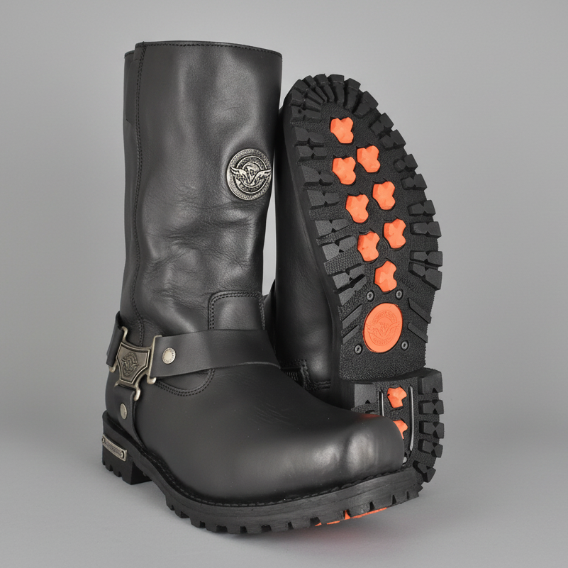 Milwaukee Leather Men's 11" Harness Motorcycle Boots - Boutique of Leathers/Open Road