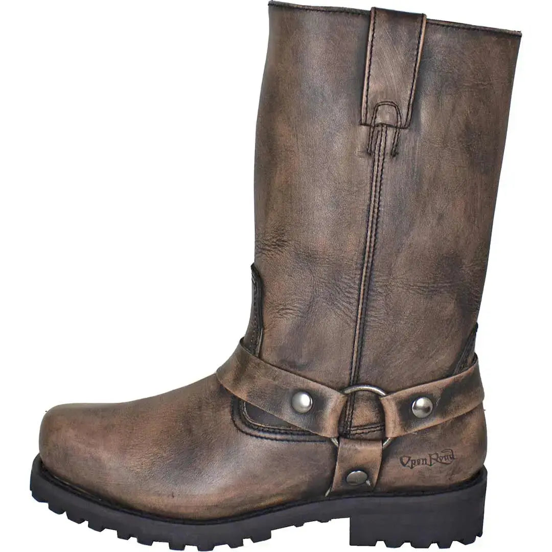 Open Road Men's Harness Motorcycle Boots - Boutique of Leathers/Open Road