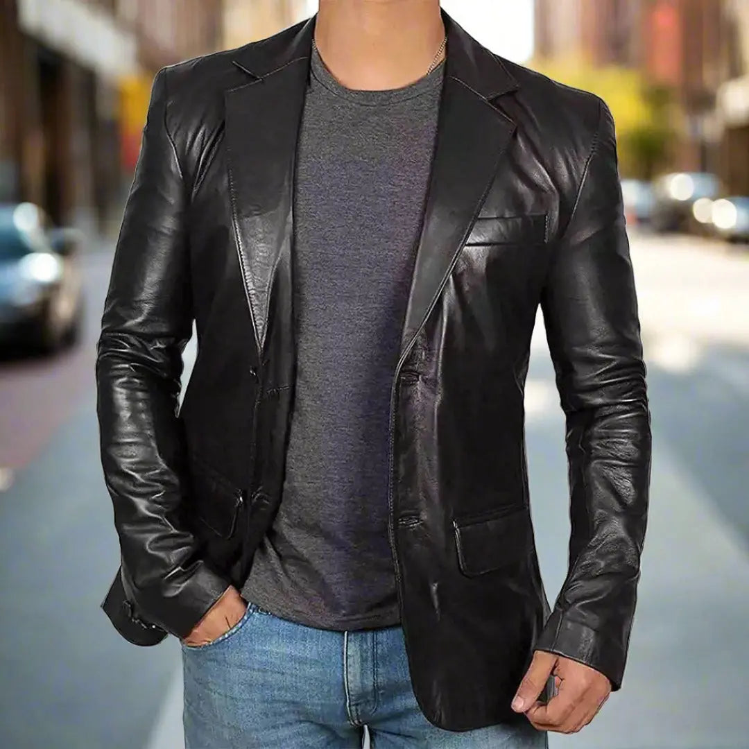 Men's Lambskin Leather Jacket Men's Leather Jackets Boutique of Leathers/Open Road