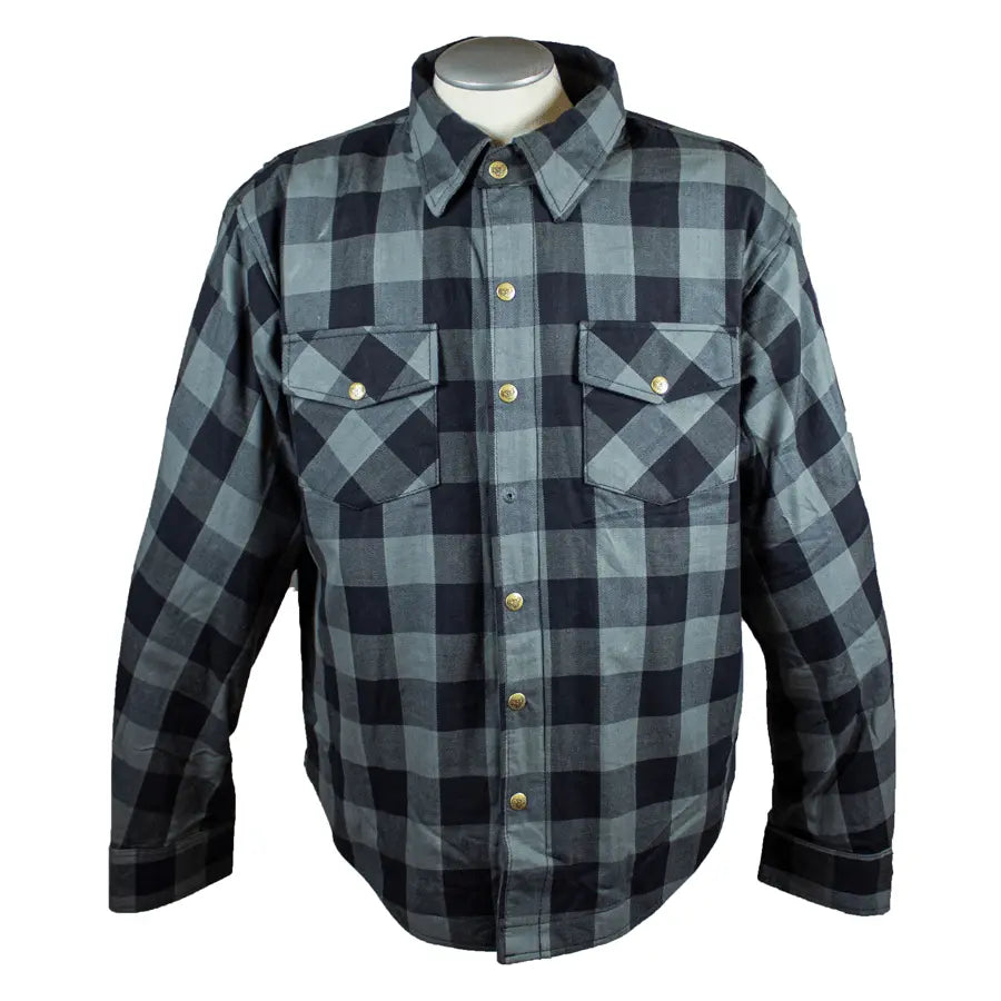 Men's Reinforced Plaid Riding Shirt - Boutique of Leathers/Open Road