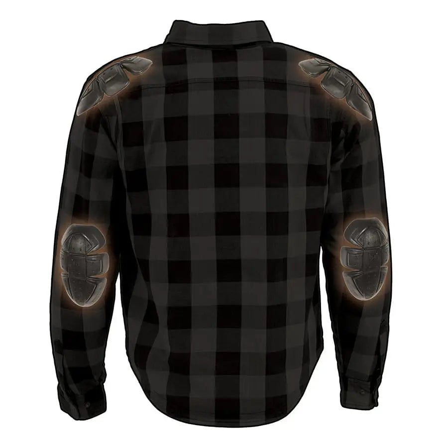 Men's Reinforced Plaid Riding Shirt Men's Armoured Shirts Boutique of Leathers/Open Road