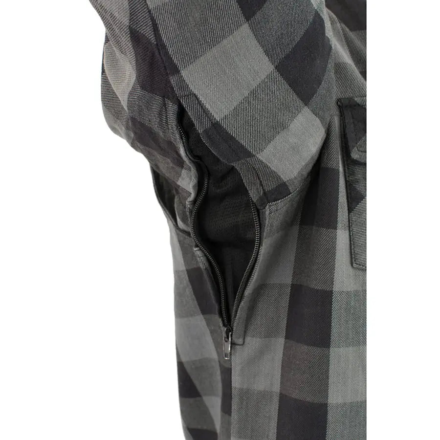 Men's Reinforced Plaid Riding Shirt Men's Armoured Shirts Boutique of Leathers/Open Road