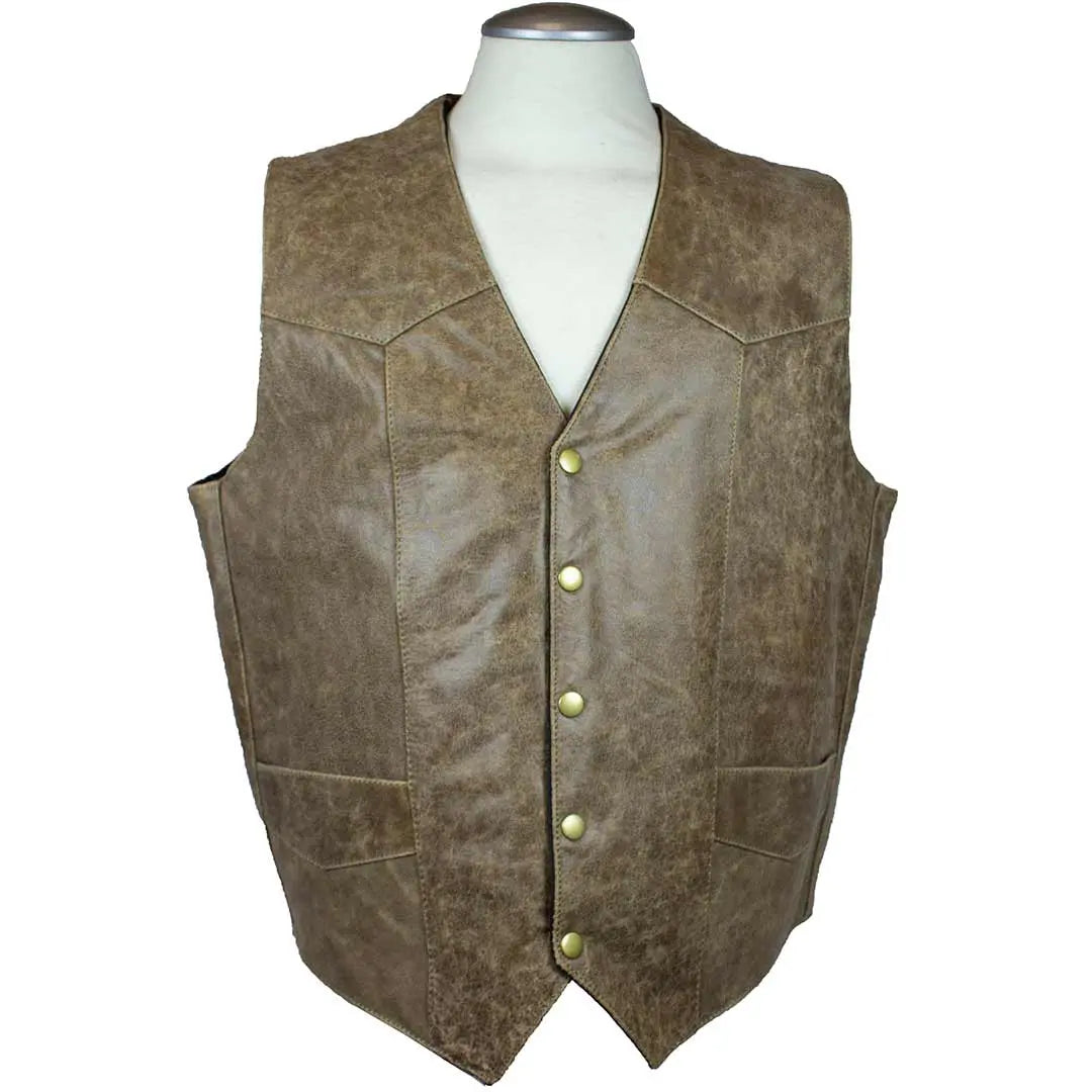 Men's Western Patch Vest - Boutique of Leathers/Open Road