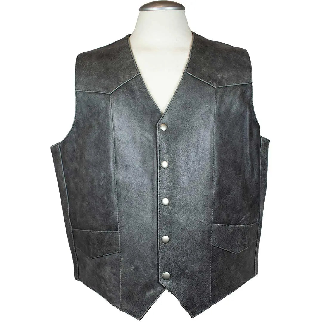 Men's Western Patch Vest - Boutique of Leathers/Open Road