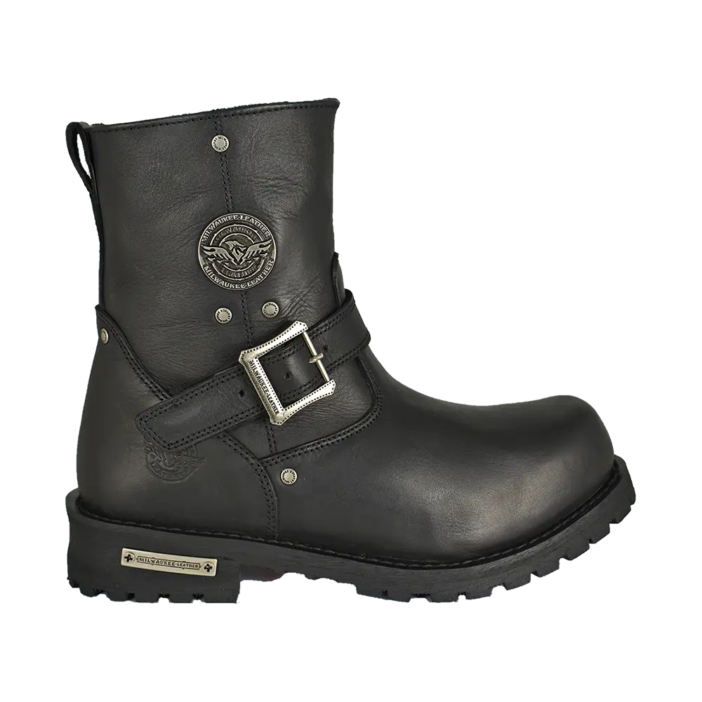Milwaukee Leather Men's 6" Side Zip Motorcycle Boots - Boutique of Leathers/Open Road
