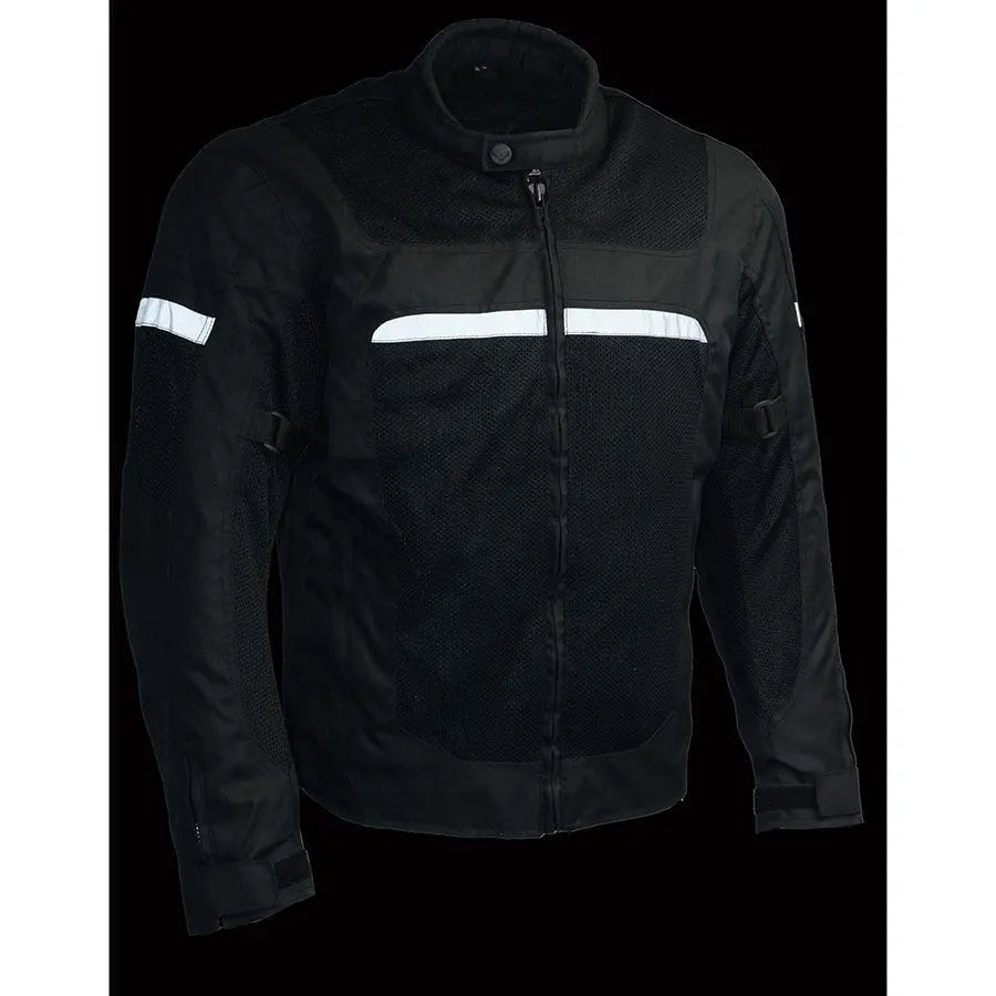 Milwaukee Leather Men's Mesh & Nylon Combo Racer Jacket Men's Motorcycle Jackets Boutique of Leathers/Open Road