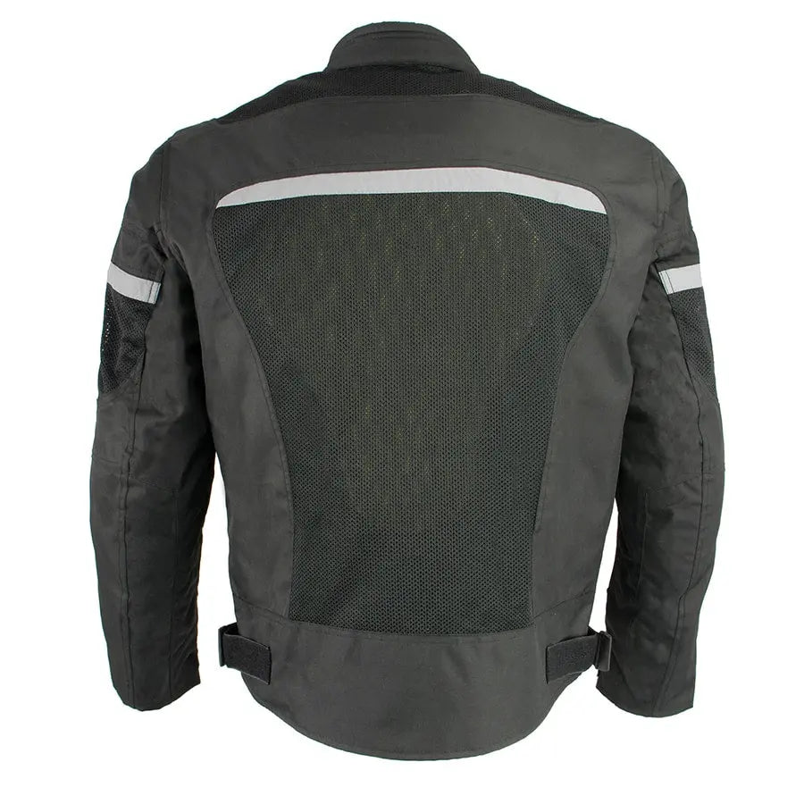 Milwaukee Leather Men's Mesh & Nylon Combo Racer Jacket Men's Motorcycle Jackets Boutique of Leathers/Open Road