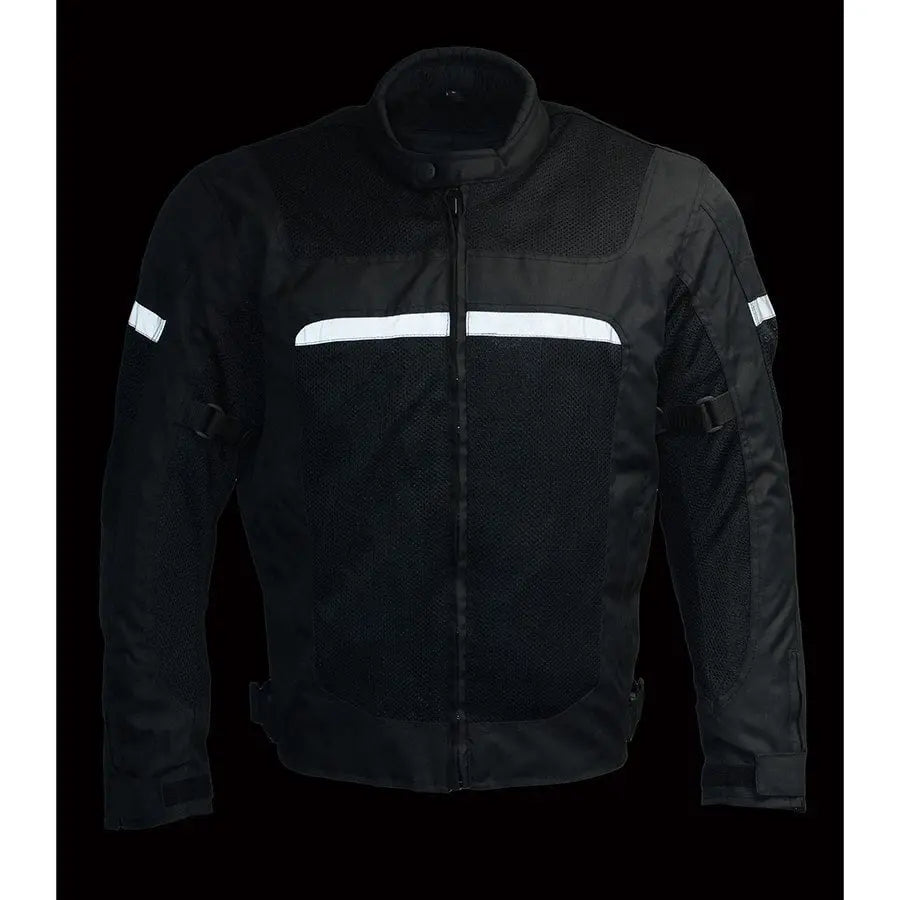 Milwaukee Leather Men's Mesh & Nylon Combo Racer Jacket Men's Motorcycle Jackets Boutique of Leathers/Open Road
