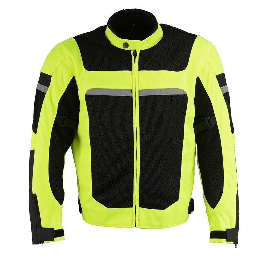 Milwaukee Leather Men's Mesh & Nylon Combo Racer Jacket Men's Motorcycle Jackets Boutique of Leathers/Open Road
