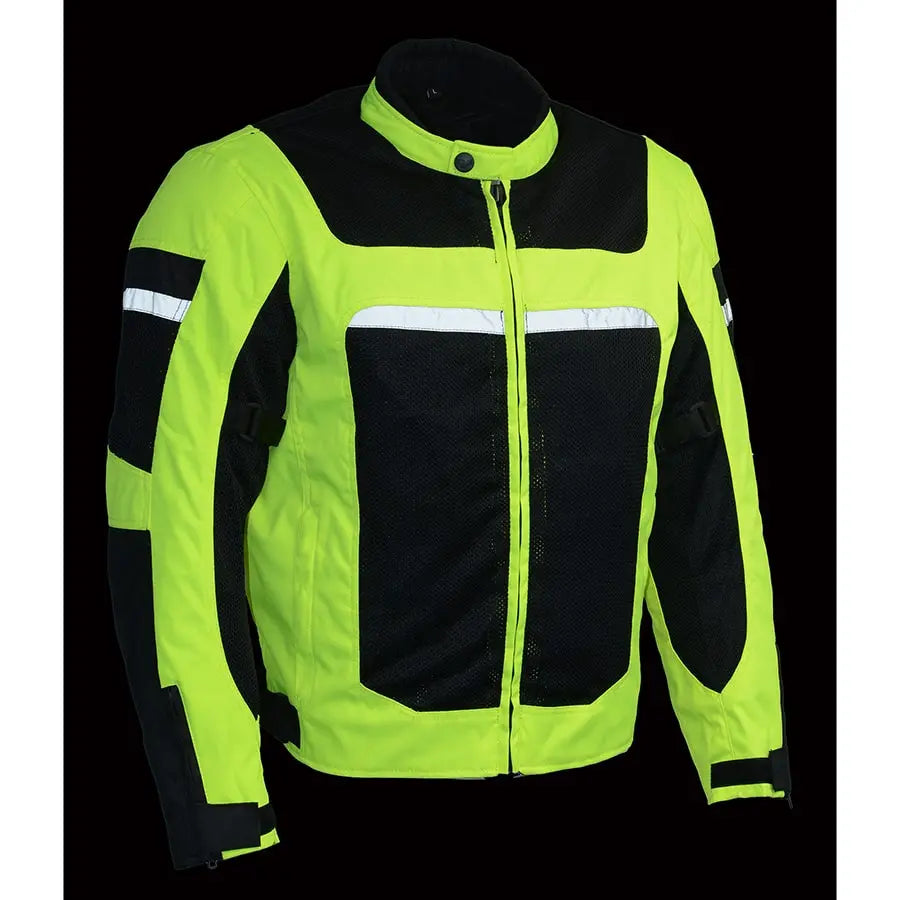 Milwaukee Leather Men's Mesh & Nylon Combo Racer Jacket Men's Motorcycle Jackets Boutique of Leathers/Open Road