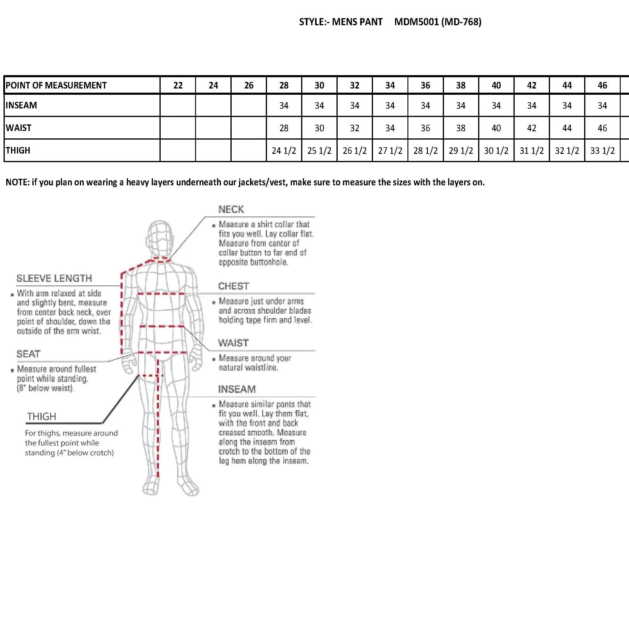 Milwaukee Leather Men's Reinforced Denim Jean Men's Motorcycle Pants & Chaps Boutique of Leathers/Open Road