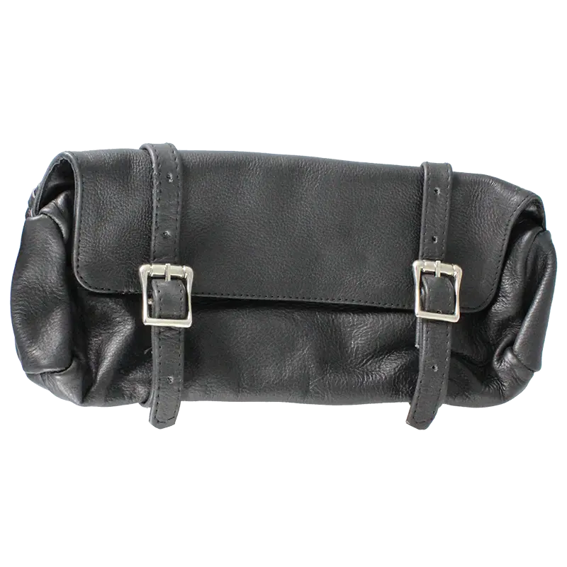 Open Road Double Buckle Small Leather Tool Bag - Boutique of Leathers/Open Road