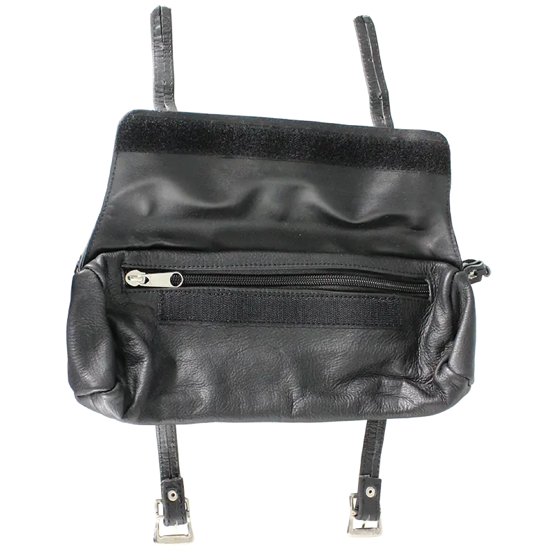 Open Road Double Buckle Small Leather Tool Bag - Boutique of Leathers/Open Road