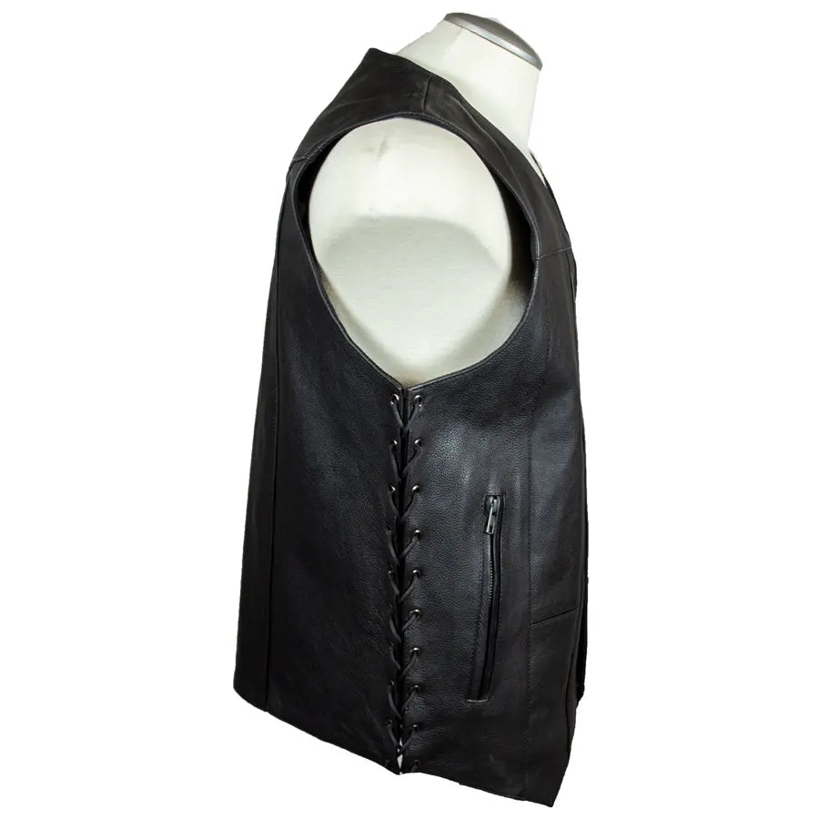 Open Road Men's 10 Pocket Leather Gunslinger Vest Men's Vests Boutique of Leathers/Open Road