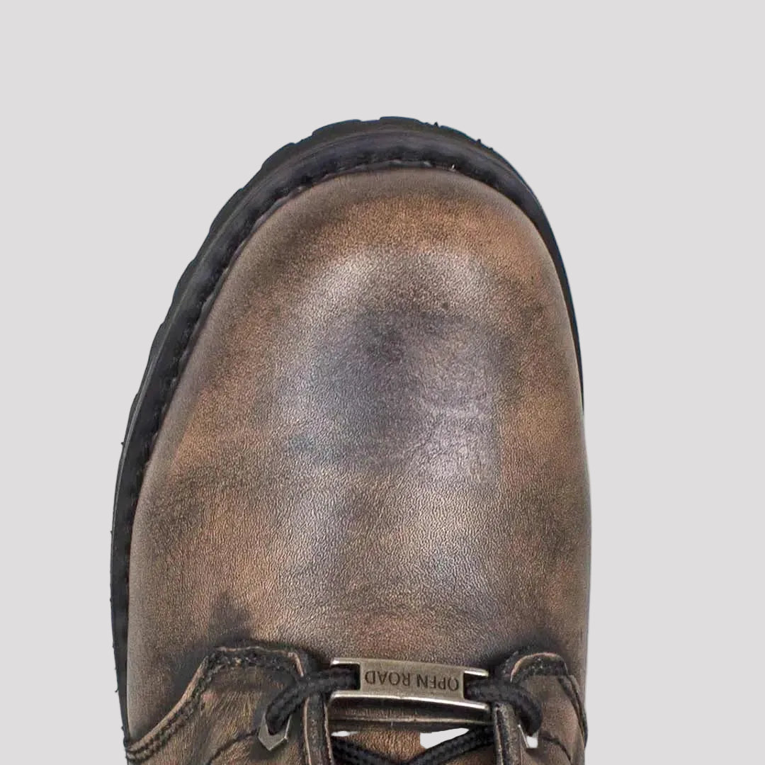 Open Road Men's 7" Lace-Up Motorcycle Boots - Boutique of Leathers/Open Road