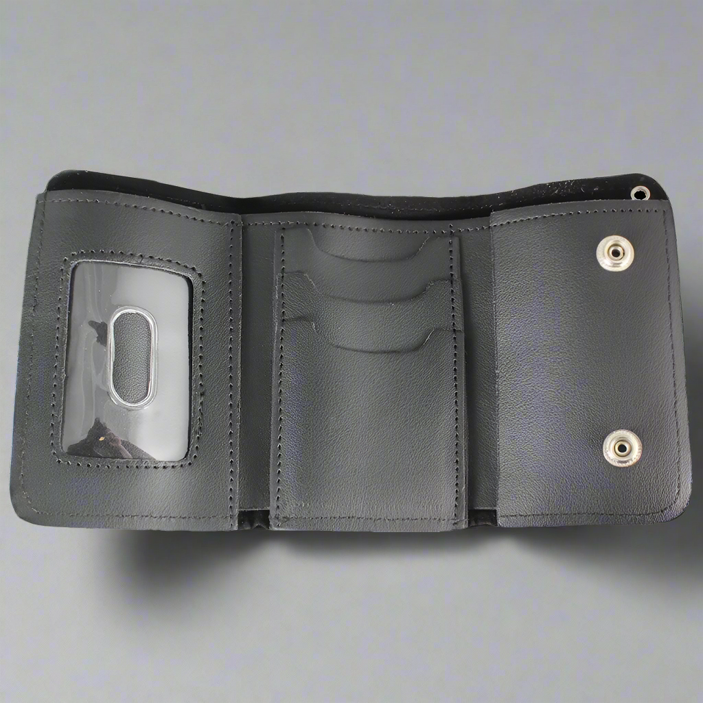 Open Road Men's Chrome Plated Chain Leather Wallet - Boutique of Leathers/Open Road