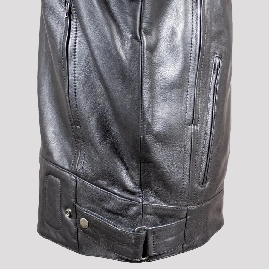 Open Road Men's Leather Armored Riding Jacket Men's Motorcycle Jackets Boutique of Leathers/Open Road