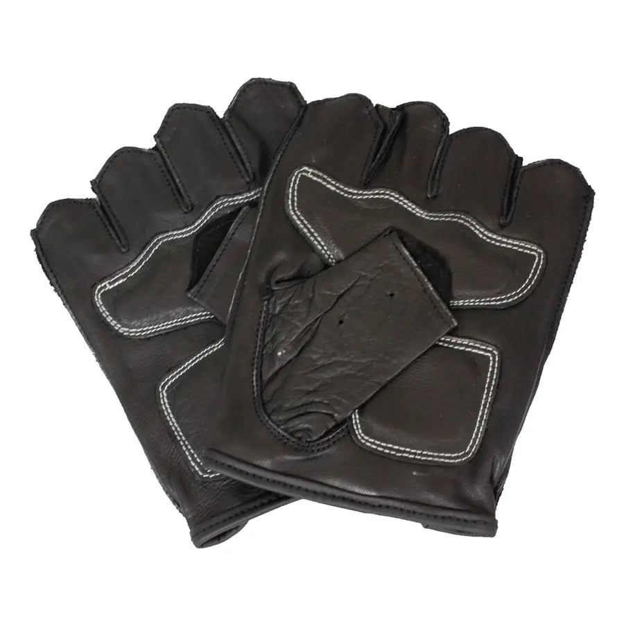 Open Road Men's Leather Finger-less Gloves Men's Gloves & Mittens Boutique of Leathers/Open Road