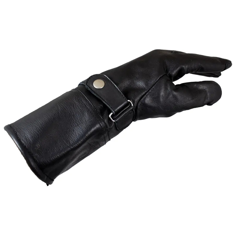 Open Road Men's Leather Gauntlet Riding Gloves Men's Motorcycle Gloves Boutique of Leathers/Open Road