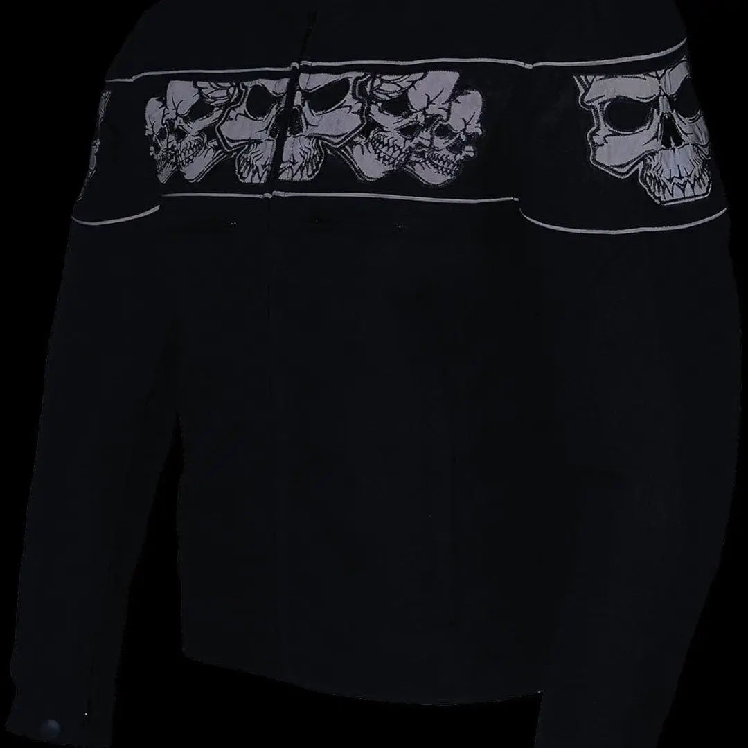 Open Road Men's Reflective Skull Cordura Motorcycle Jacket Men's Motorcycle Jackets Boutique of Leathers/Open Road