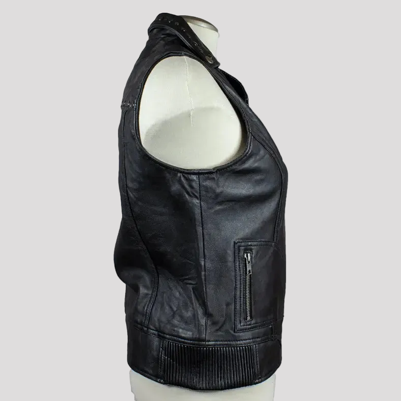 Open Road Women's Studded Leather Vest Women's Vests Boutique of Leathers/Open Road