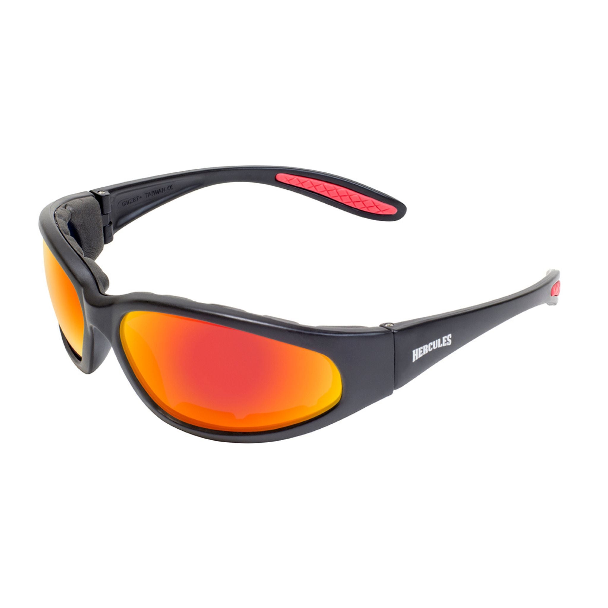 Global Vision Hercules 1 Plus Padded Motorcycle Sunglasses. Safety Rated Shatterproof Riding Glasses