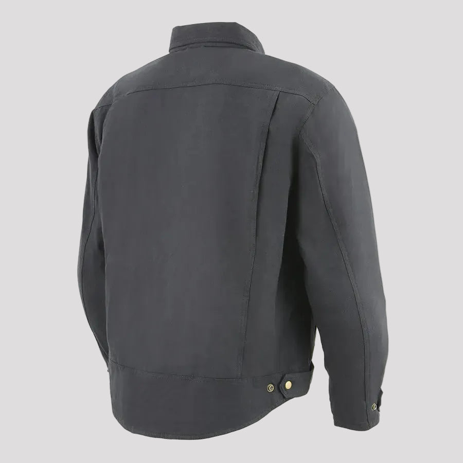 Milwaukee Leather Men's Black Armored Biker Shirt w/ Reinforced Fibers Men's Armoured Shirts Boutique of Leathers/Open Road