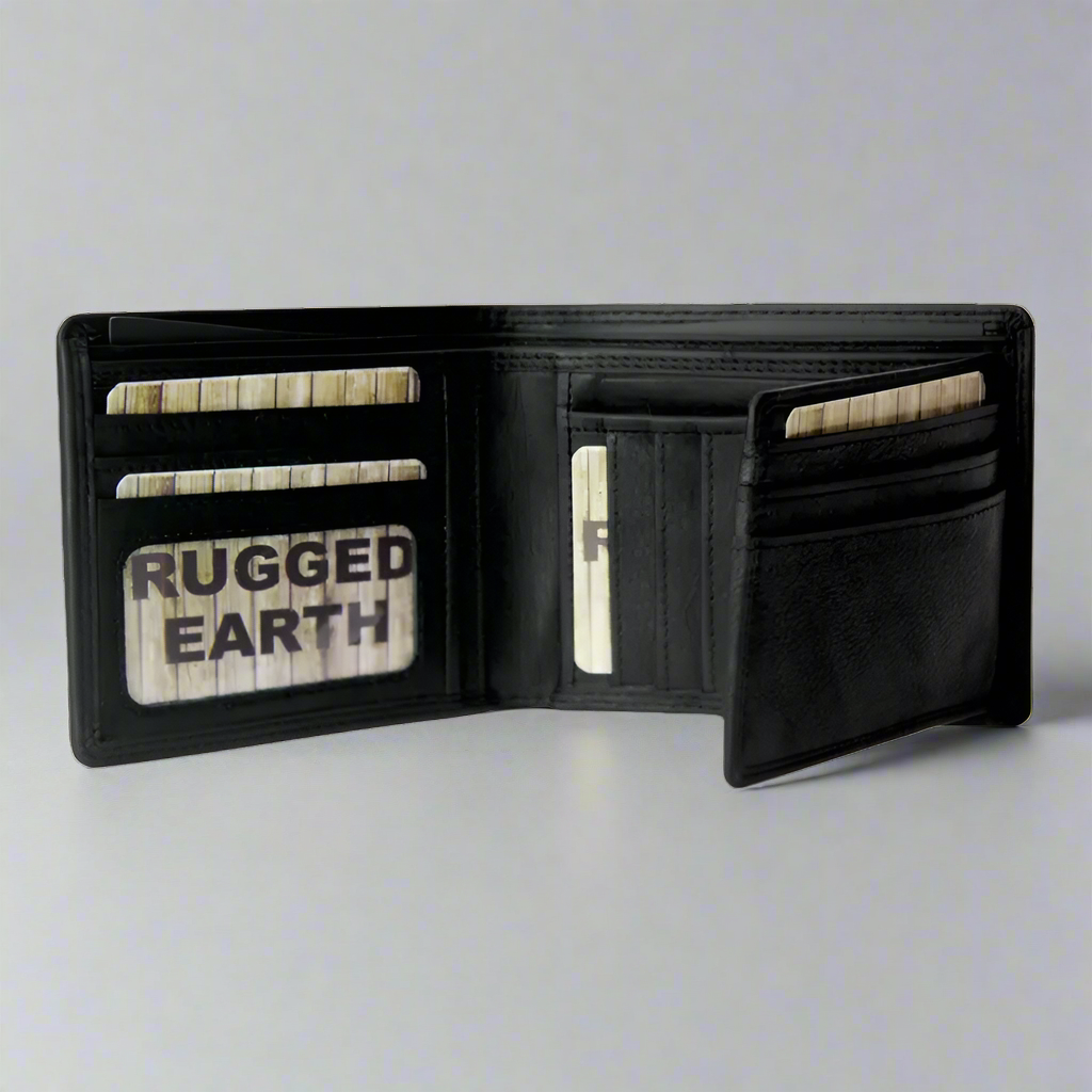 Rugged Earth Men's Bifold Leather Wallet Men's Wallets Boutique of Leathers/Open Road
