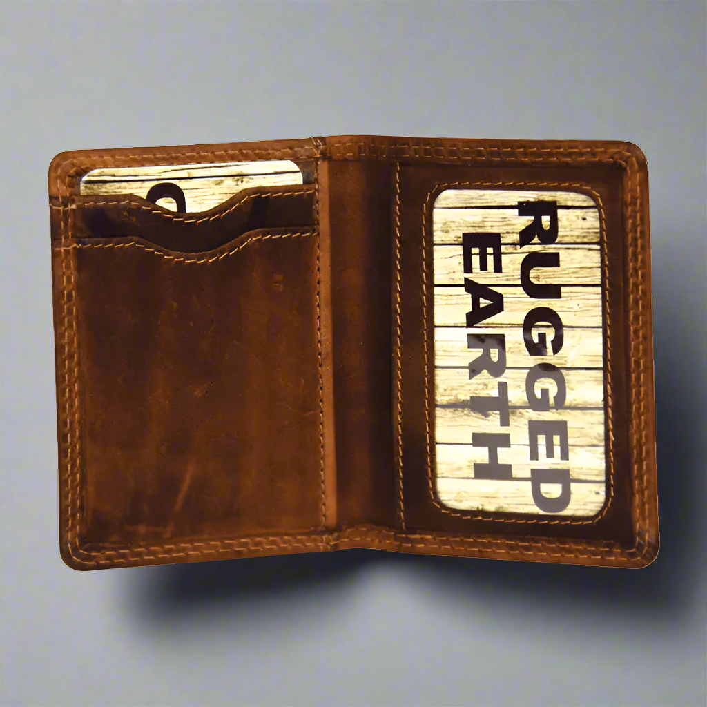 Rugged Earth Men's Small Credit Card Wallet Men's Wallets Boutique of Leathers/Open Road