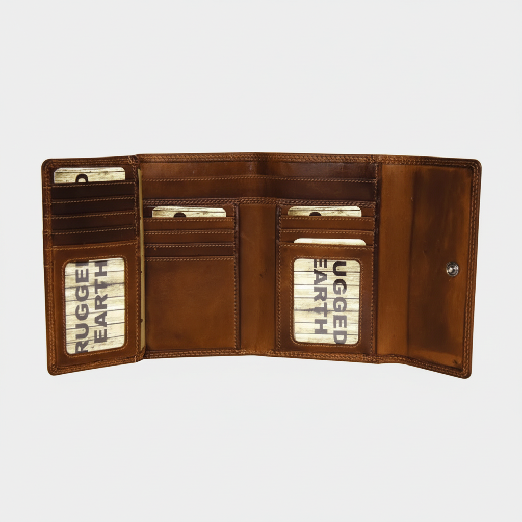 Rugged Earth Women's Leather Wallet Women's Wallets Boutique of Leathers/Open Road