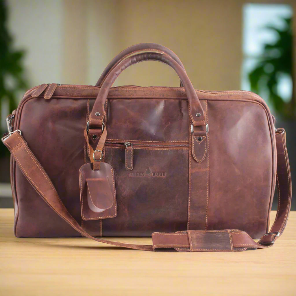 Greenwood Leather Weekend Travel Bag - Boutique of Leathers/Open Road