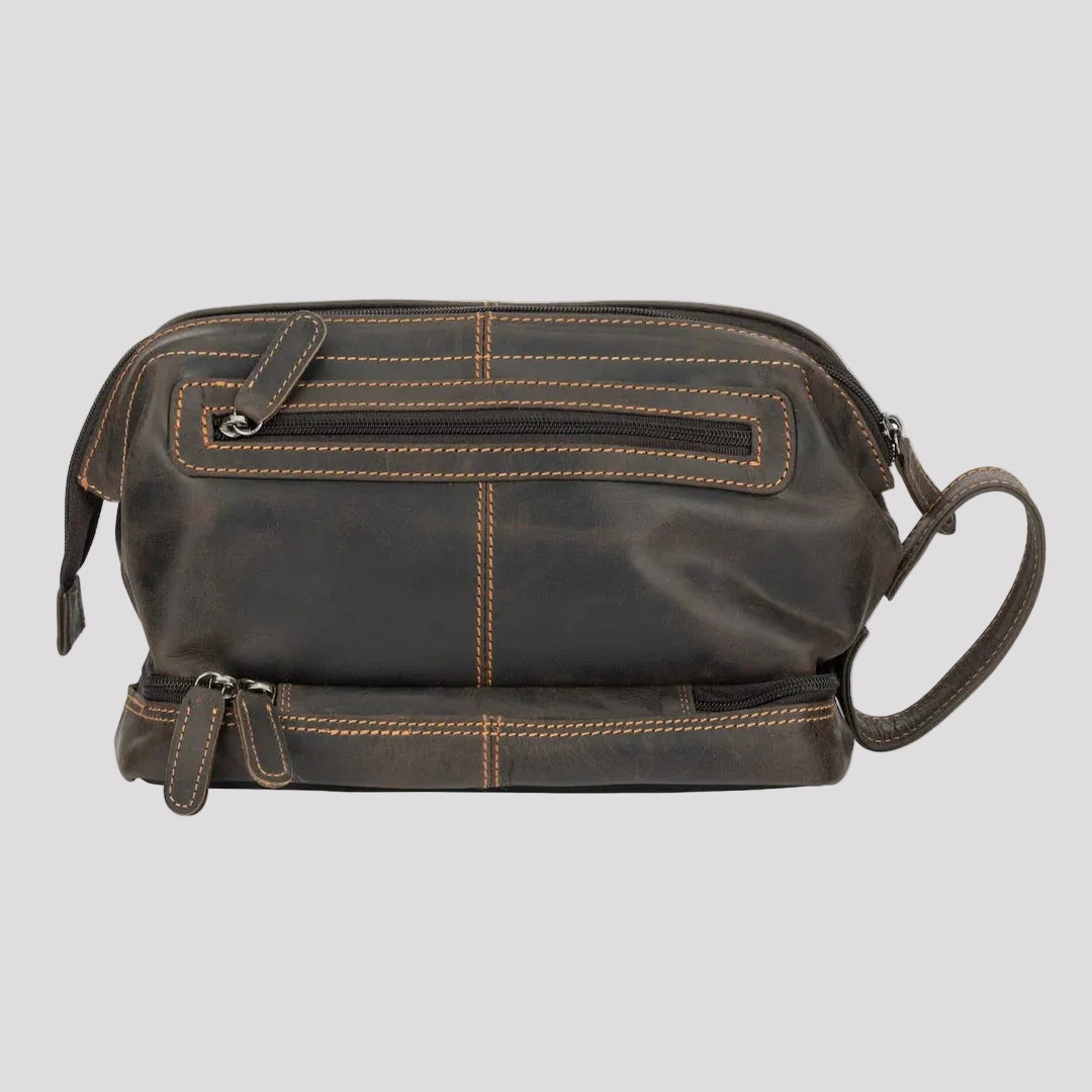 Greenwood Leather Travel Toiletry Bag - Boutique of Leathers/Open Road