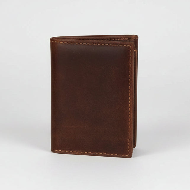Greenwood Leather Men’s Tri-Fold RFID Wallet