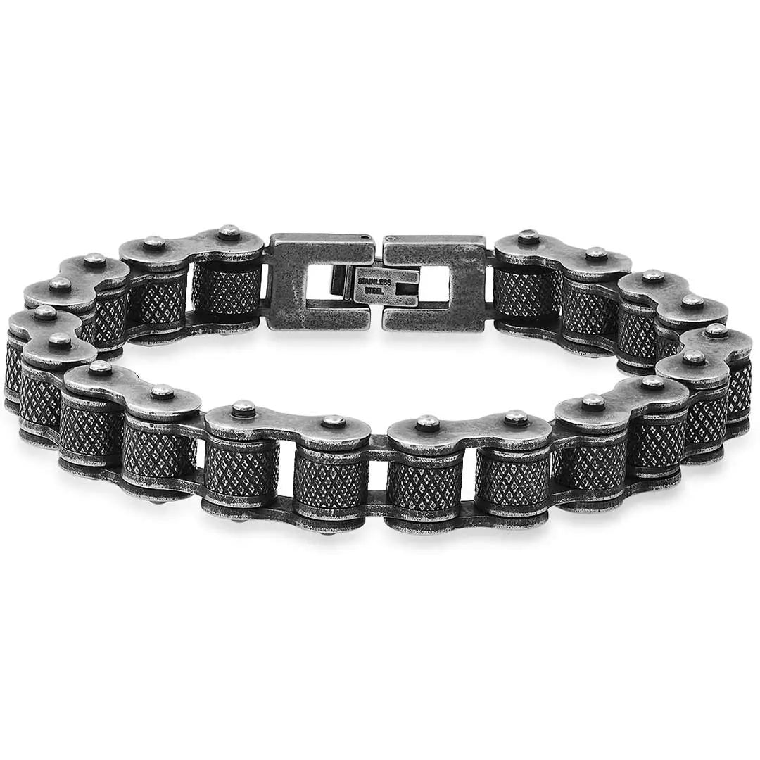 Steeltime Bicycle Chain Bracelet - Boutique of Leathers/Open Road