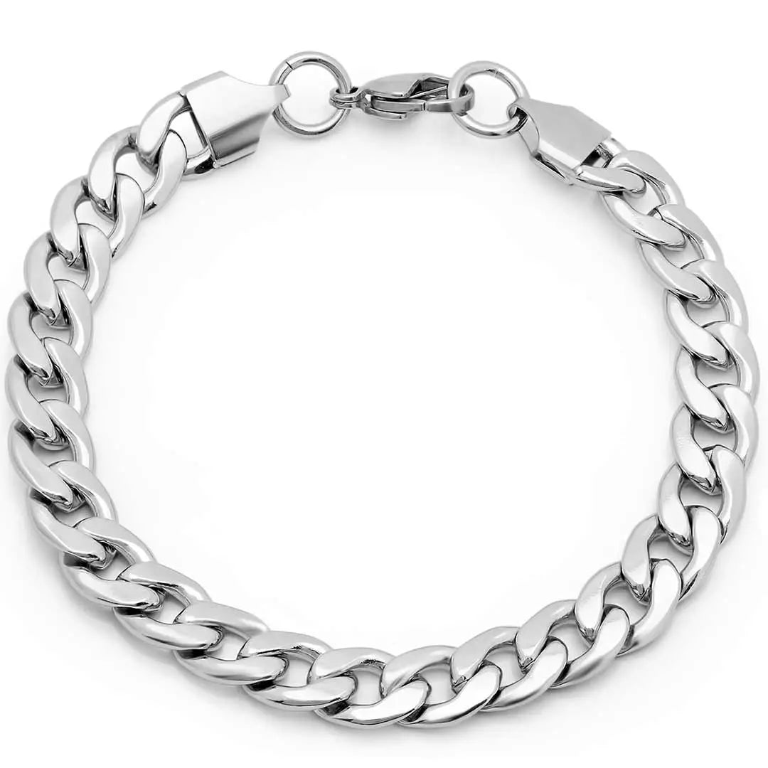 Steeltime Classic Cuban Bracelet - Boutique of Leathers/Open Road