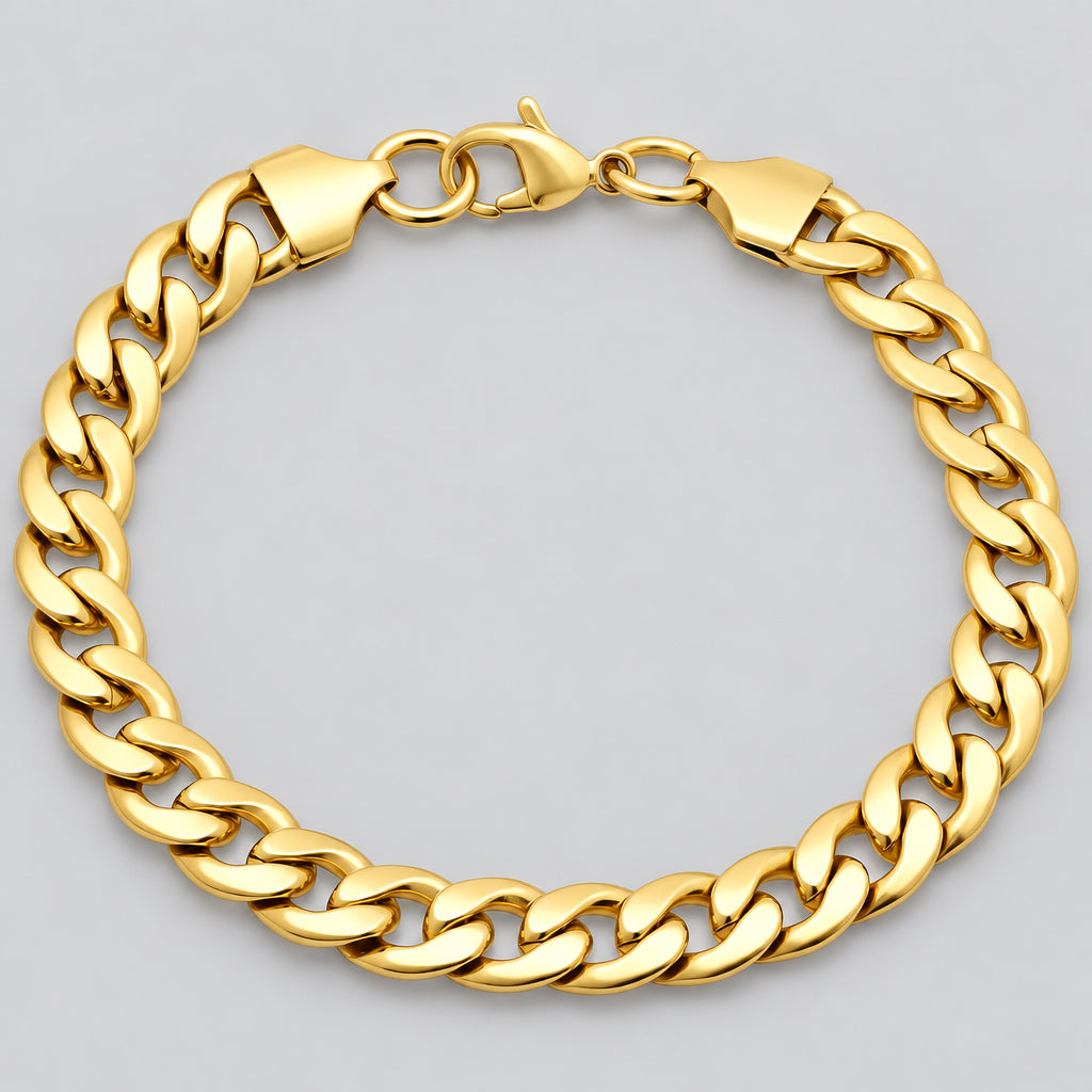Steeltime Classic Cuban Bracelet - Boutique of Leathers/Open Road