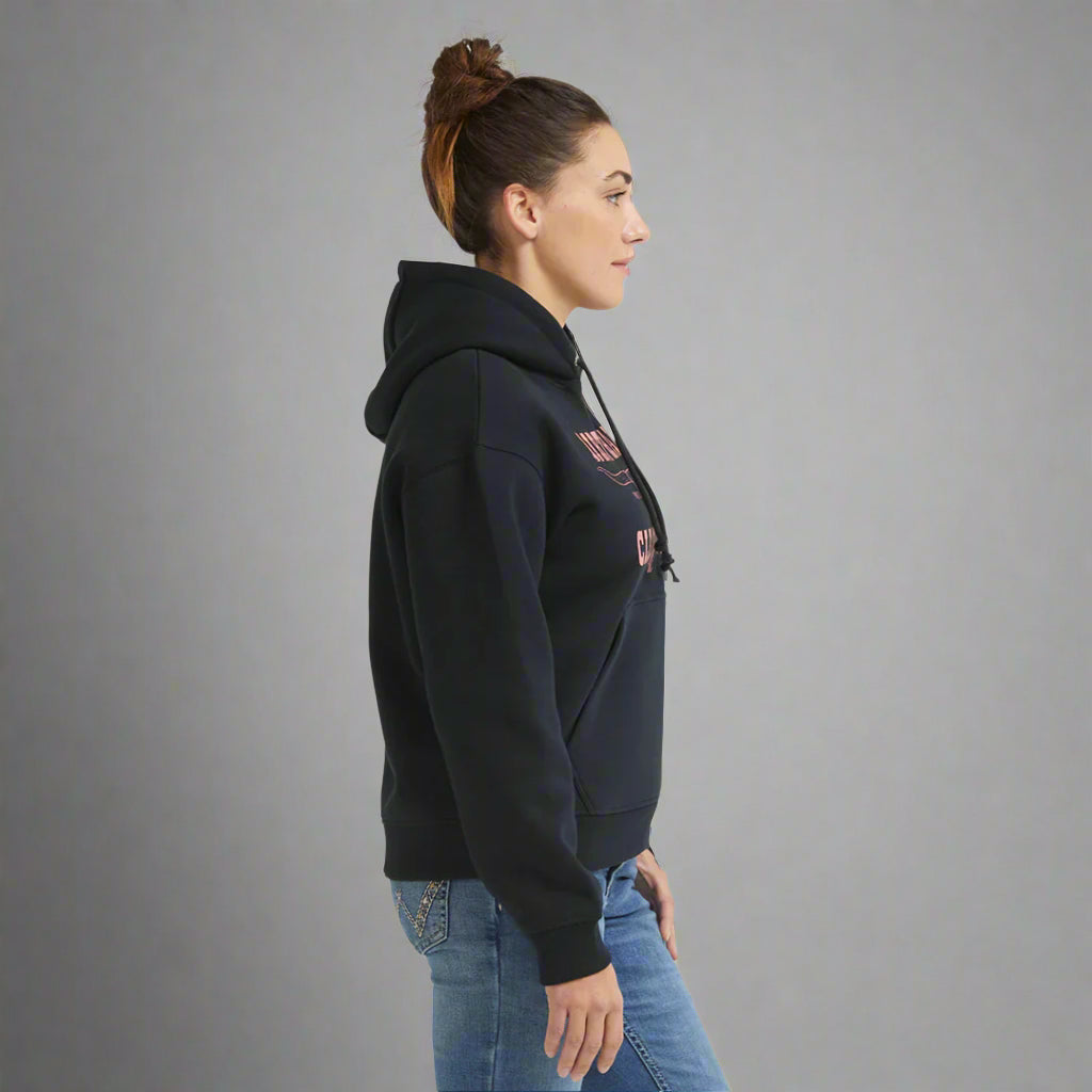 DHCM Women's Longhorn Hoodie - Boutique of Leathers/Open Road