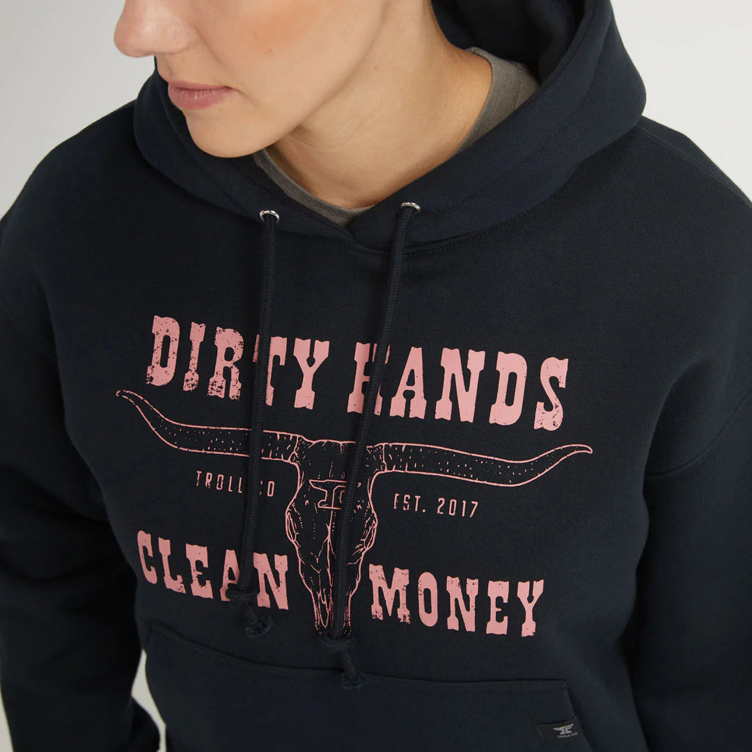 DHCM Women's Longhorn Hoodie - Boutique of Leathers/Open Road