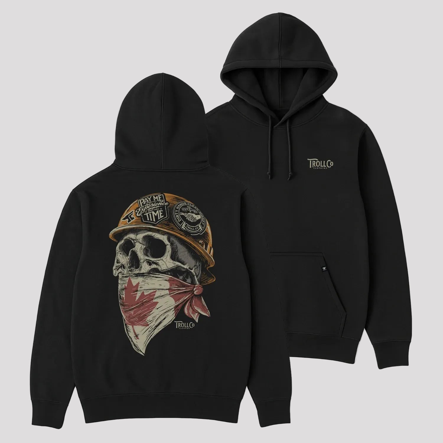 DHCM Men's Hoodie - Pay Me For My Experience, Not My Time - Boutique of Leathers/Open Road