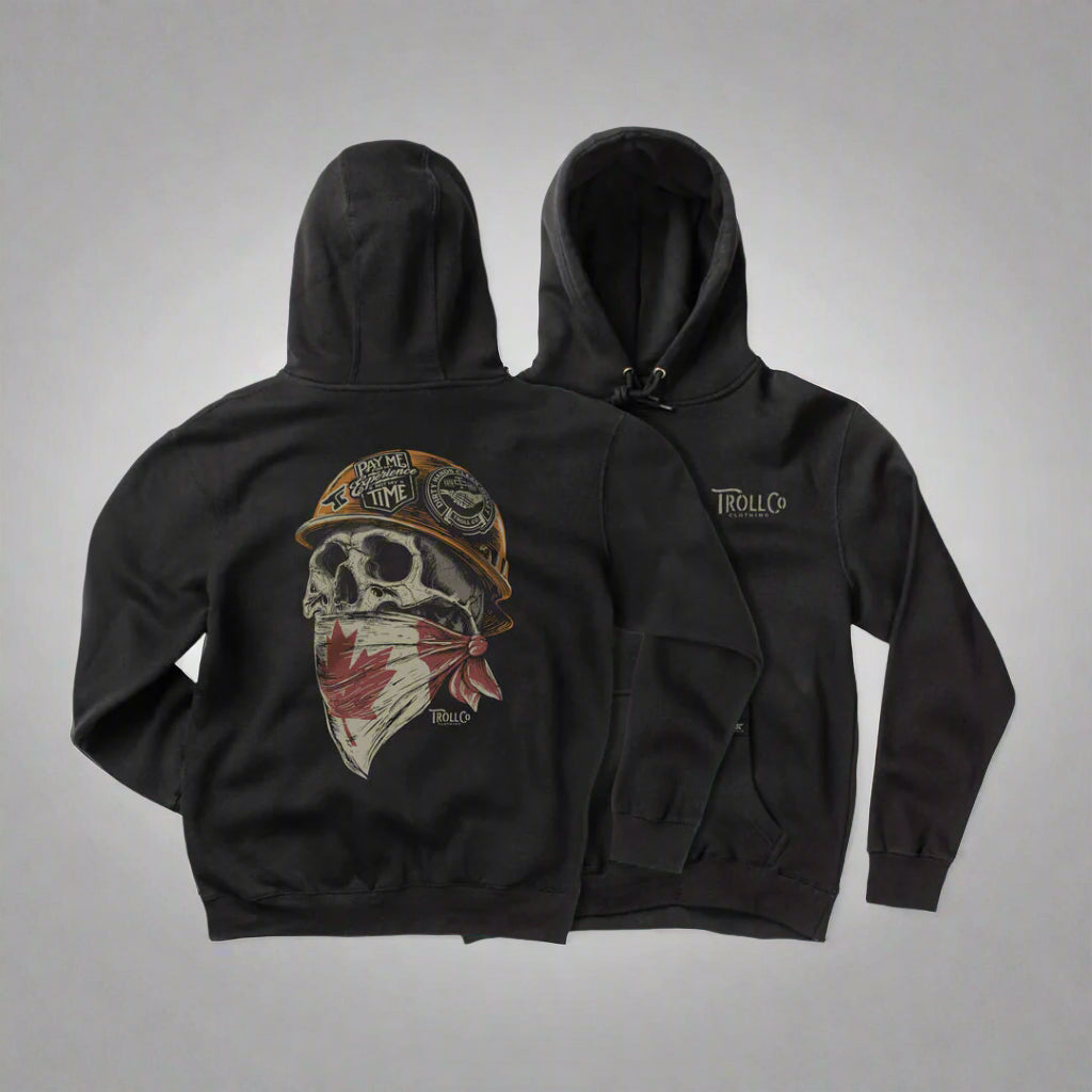 DHCM Men's Hoodie - Pay Me For My Experience, Not My Time - Boutique of Leathers/Open Road