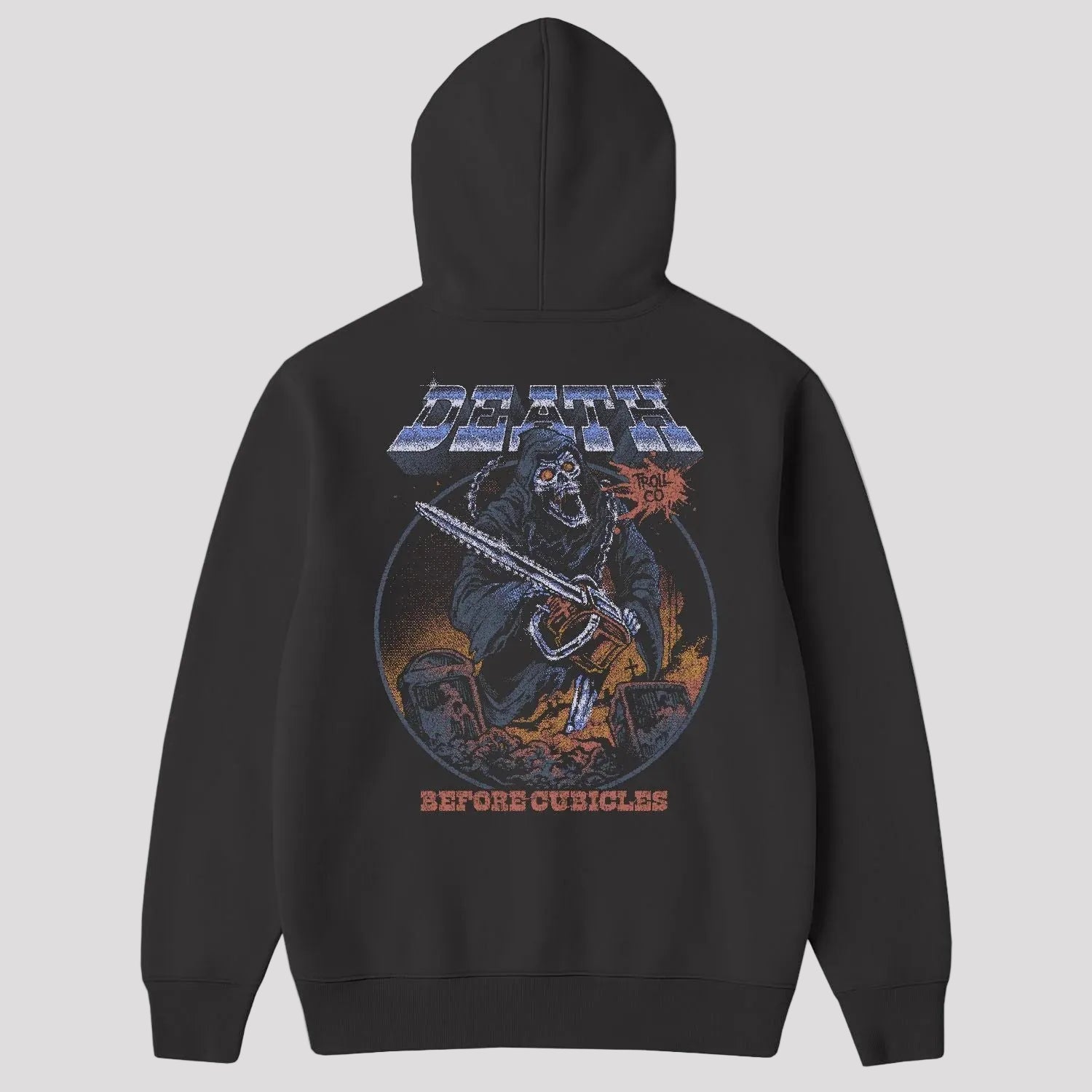 DHCM Men's Death Before Cubicles Graphic Hoodie | Durable Workwear