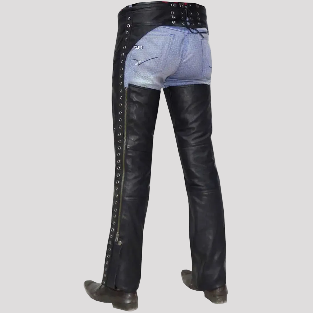 Unik International Women's Eyelet Laced Chaps - Boutique of Leathers/Open Road