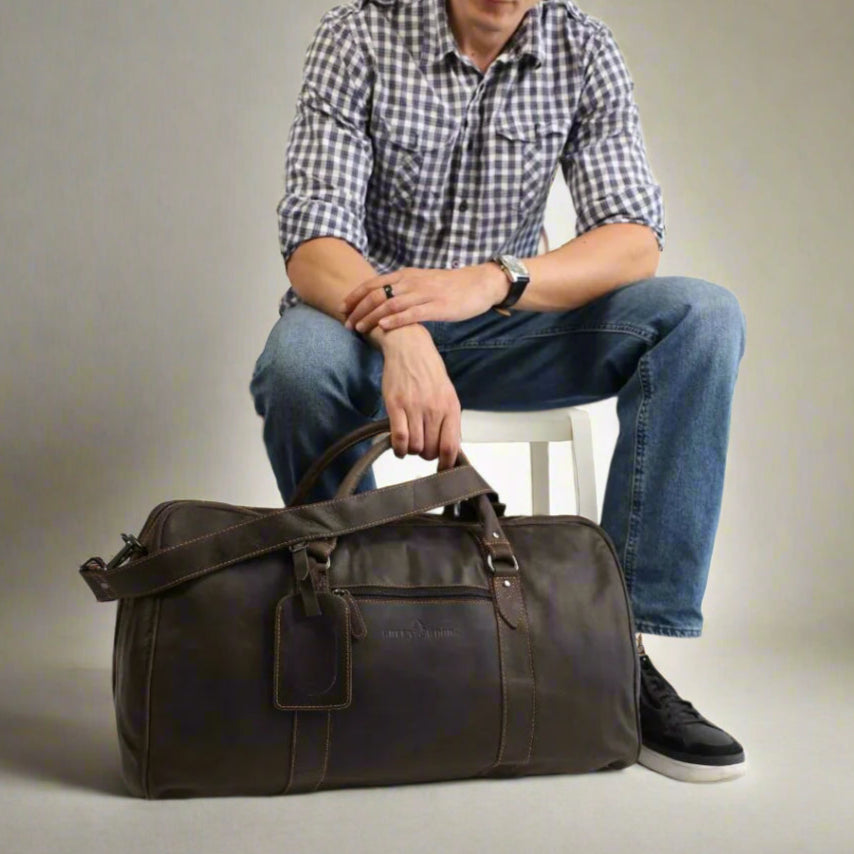 Greenwood Leather Weekend Travel Bag - Boutique of Leathers/Open Road